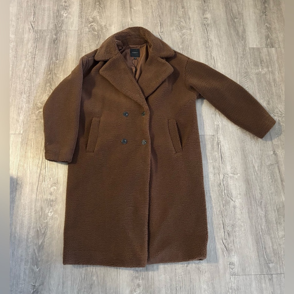 DYNAMITE | long teddy jacket NWOT